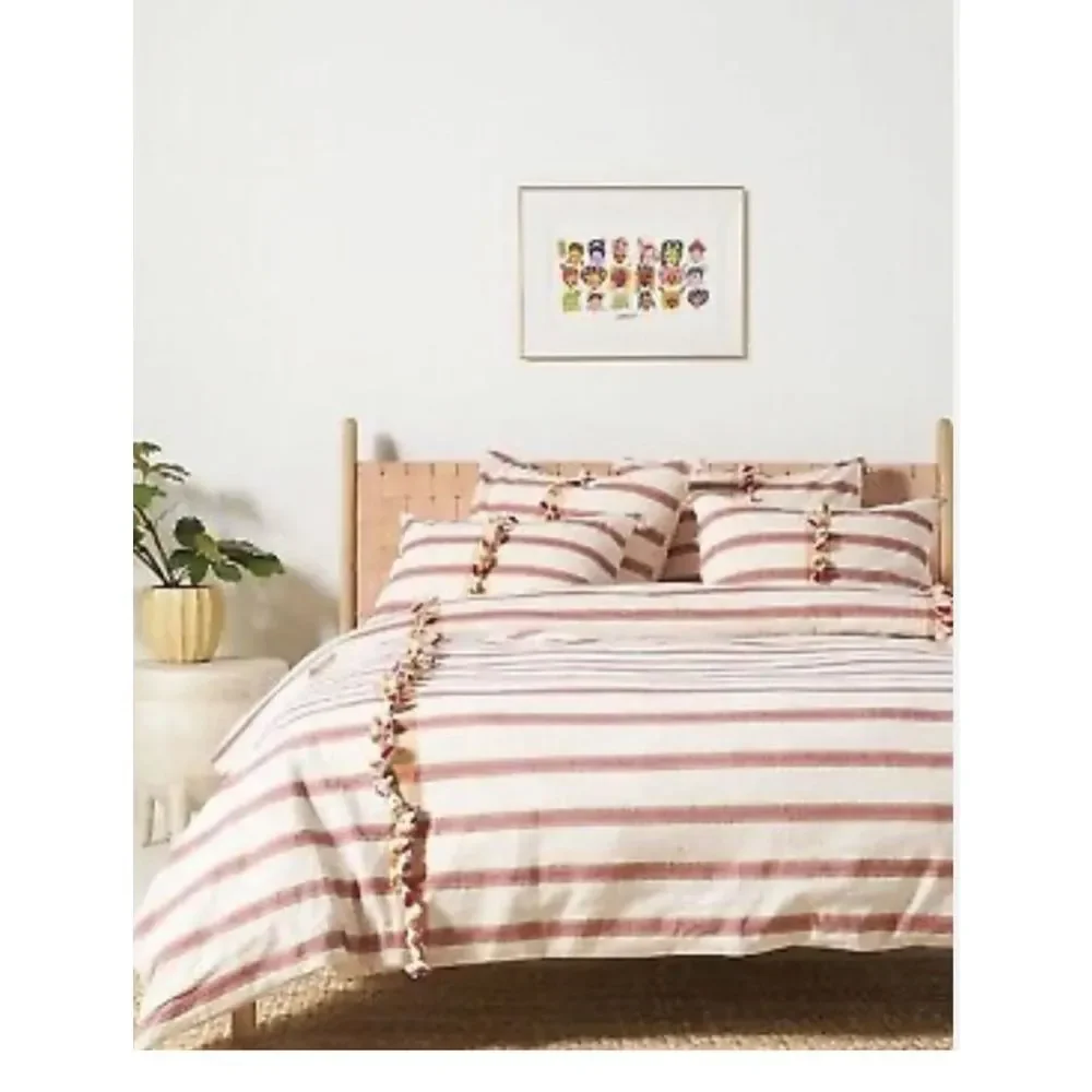 New Anthropologie Anthropologie Woven Natalya Duvet Cover Sz King